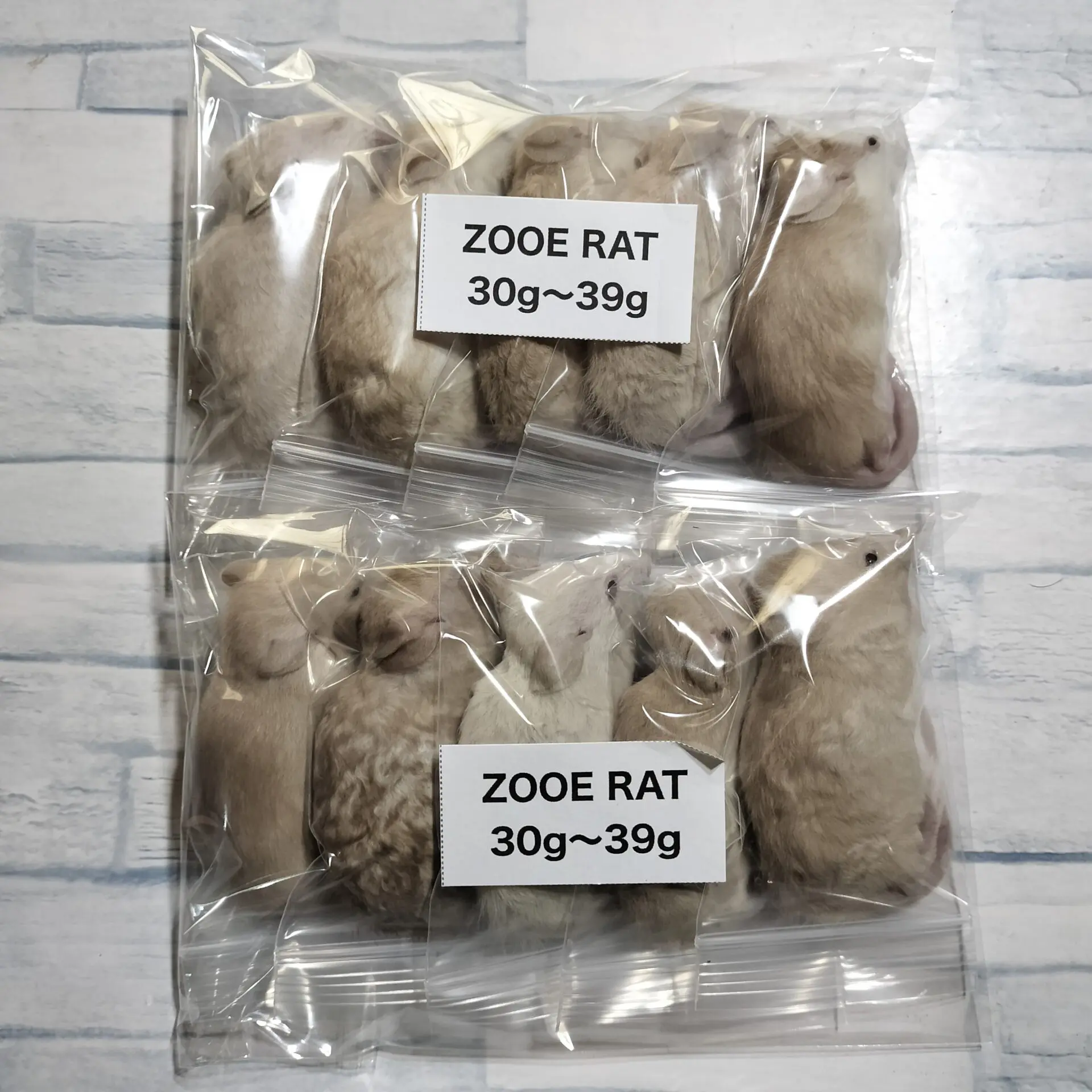 冷凍ラット90 Amazon | 国産冷凍ラット (ベビー L 16~20g 5匹入り) | 冷凍
